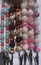 Load image into Gallery viewer, Custom Beaded Alligator Clip w/teeth Card Holder Bracelet Helper (Chocol8's Crafts & Confections) | Custom Creations