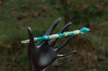 Load image into Gallery viewer, Custom Beaded Alligator Clip w/teeth Card Holder Bracelet Helper (Chocol8's Crafts & Confections) | Custom Creations