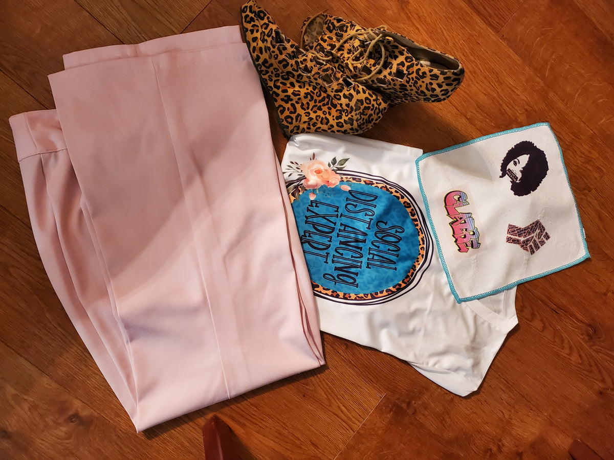 Social Distancing Expert TShirt. Custom shirt made to match your personality. Matching cloth can be used to carry in purse. 