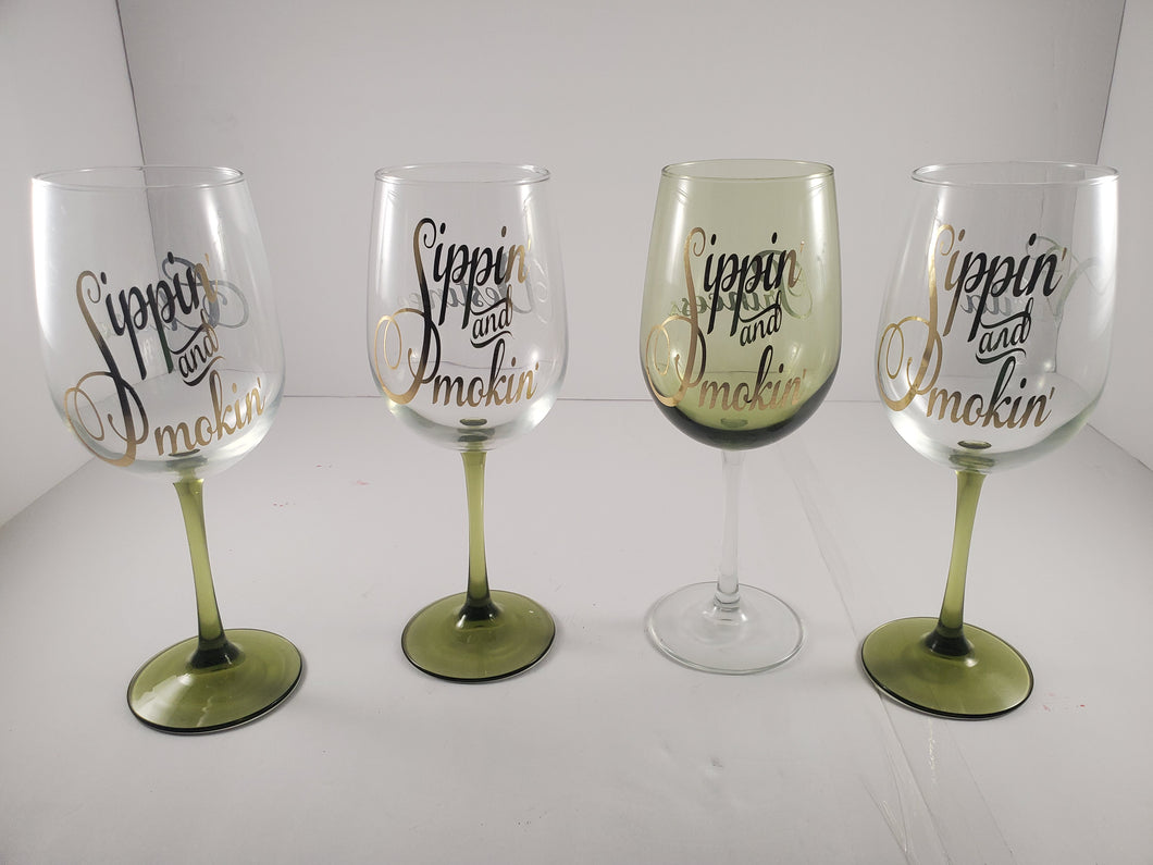Custom Stemmed Drinkware with Vinyl and/or Glitter (Chocol8's Crafts & Confections) | Custom Creations