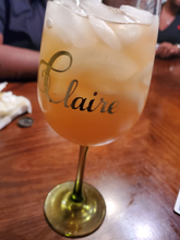 Load image into Gallery viewer, Custom Stemmed Drinkware with Vinyl and/or Glitter (Chocol8&#39;s Crafts &amp; Confections) | Custom Creations
