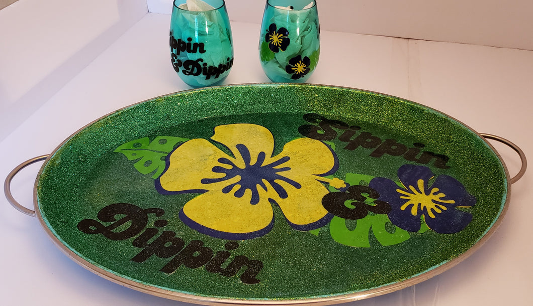 Custom Vintage Serving Tray Set (Chocol8's Crafts & Confections) | Custom Creations